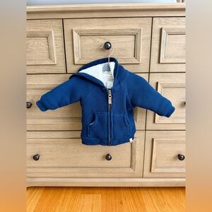 NWOT! Little Planet by Carter’s Baby Recycled Sherpa Waffle Knit Hooded Jacket!
